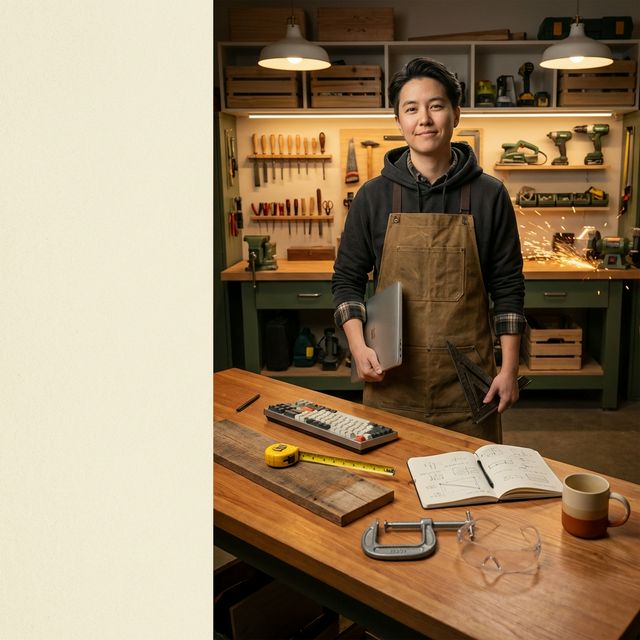 IT Professional in a workshop