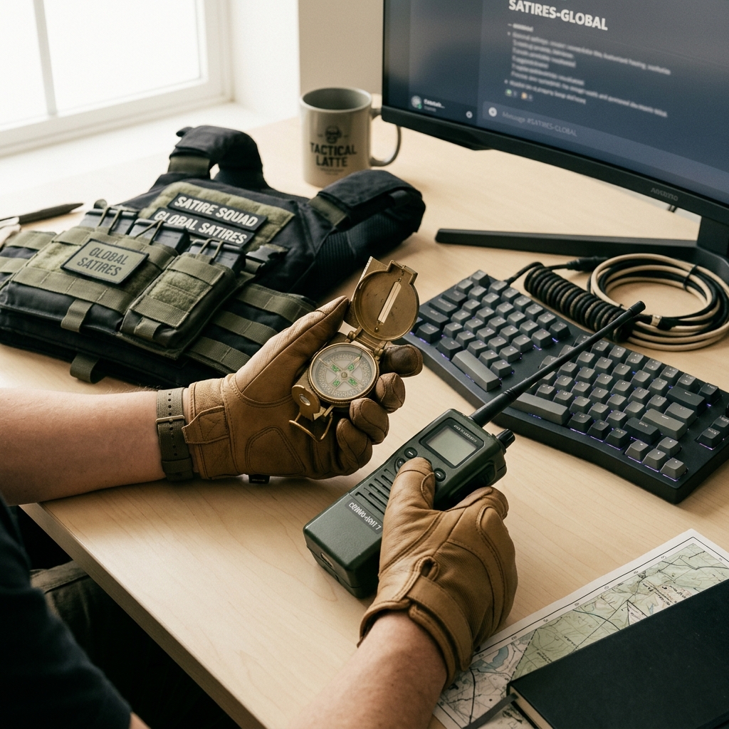 Soldier tactical gear with subtle tech detail